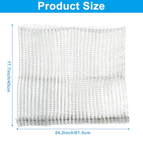 3Pcs Root Guard Gopher Baskets 15 Gallon, Vole Wire Baskets Stainless Knitted Mesh Bags for Plants, Trees, Flowers Protection - size: 15 Gallon