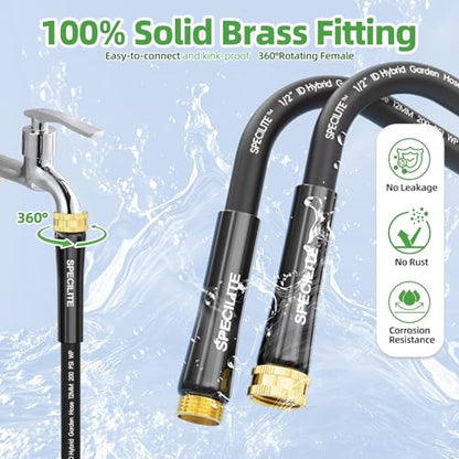 SPECILITE Lightweight Garden Water Hose 175 Ft x 1/2" - size: 175 FT