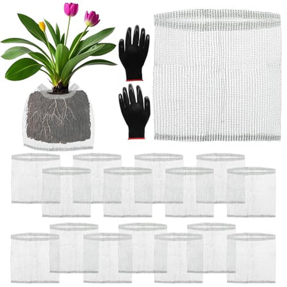 16 Pcs Gopher Baskets 3 Gallon Root Guard Proof Stainless Wire Steel Trap - size: 14"X14"-16 Pack