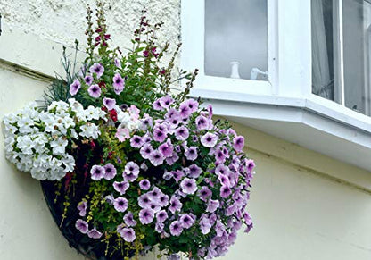 14 inch Coco Liner for Planters, 2PCS Half Round Replacement Plant Basket Liners Coco Fiber Liner for Hanging Basket Wall Flower Basket, Half Circle Wall Planter - size: 14 inch