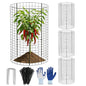 3 Pack Large Wire Plant Protector from Animals 18"x12" Metal Plant Cage - size: 18"x12"