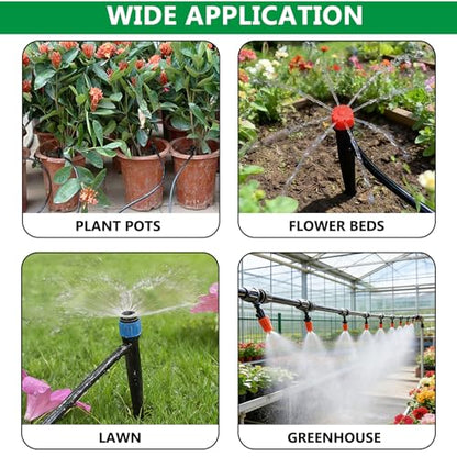 135PCS 240FT Automatic Drip Irrigation System Set - size: 135PCS-240FT Irrigation Kit