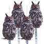 Owl Scarer for Gardens, 2Pack Fake Owl Hanging Effective Cardboard Owl Deterrent for Garden Patio Windows - color: 4 Feathered Owl02