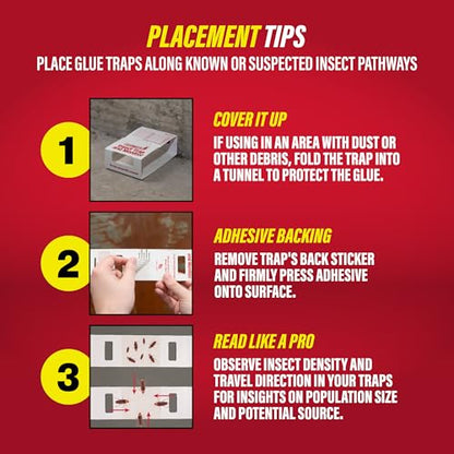 Catchmaster Spider & Insect Glue Traps, 30 Sticky Traps Indoor for Home - size: 30 Traps