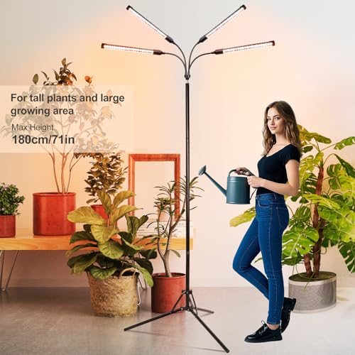 FECiDA Full Spectrum Standing Grow Lights for Indoor Plants, Bonsai Tree - size: 4-Tube