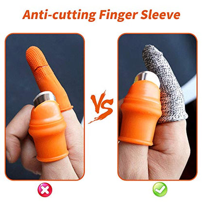 YBB 12 Pcs Gardening Silicone Thumb Knife Harvesting Tool, Separator Finger Plant Fruit Picking Knife Garden Tool (L) - color: L