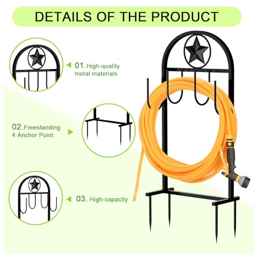 Garden Hose Holder,100ft Capacity Hose Reel,Star Style