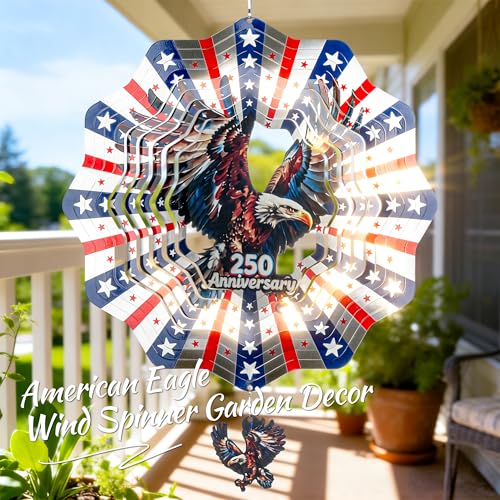 250th Christmas Ornament American Eagle 12 Inch Wind Spinner - size: American Eagle