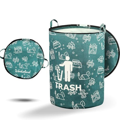 30 Gallon Collapsible Trash Can - color: Green