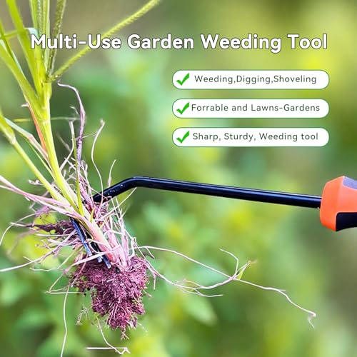 Weed Puller Tool,Portable Garden Hand Tool for Weed Removal