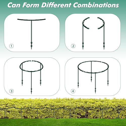 Mwellewm Plant Stakes Small Plant Supports for Indoor Plants Holder Sticks - size: 5.7 x 9.8inch