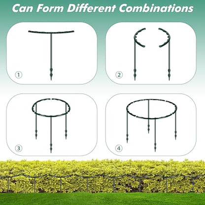 Mwellewm Plant Stakes Small Plant Supports for Indoor Plants Holder Sticks - size: 5.7 x 9.8inch