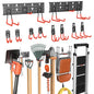 WALMANN Garage Wall Mounted Garden Tool Hooks, Folding Chair Storage Rack - style: Hooks with 2 Tracks