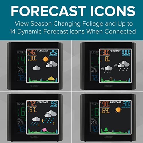 La Crosse Technology V11-TH Color Wireless WiFi Weather Station…