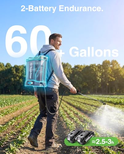 Taskstar Battery Powered Backpack Sprayer 4.2 Gallon for Lawn & Yard - color: Green