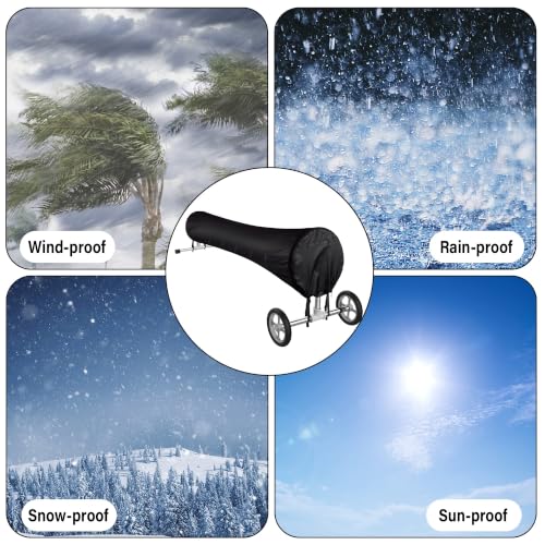 Swimming Pool Solar Reel Cover, 20 FT Winter Reel Blanket Covers - color: 20FT