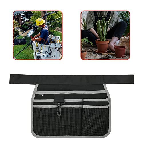 Cosmos Waist Tool Bag Tool Belt Hand Tools Organizer Adjustable Waist Belt Pouch Bag with Hooks for Handy Tools Storage