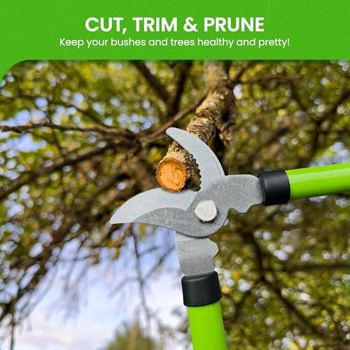 Garden Guru Bypass Loppers Tree Trimmer Clipper w/Telescopic Handle 15–22" - High Carbon Steel Blade Gardening Loppers Pruning Shear - Comfort Grip Handles – Branch Cutter (4 Pack) - size: 4 Pack, style: Extendable Bypass Loppers