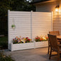Kozyard 2Pack Privacy Screen with Planter70 H x 51" W Outdoor Garden Screen - color: White/2pack