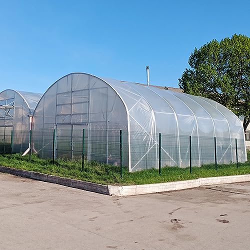 VEVOR Plastic Sheeting 12 x 50 ft Polyethylene 4 Year UV Resistant 6 Mil Thickness Clear Greenhouse Film - size: 12 x 50 ft