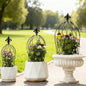 3PCS Metal Trellis Set for Climbing Plants - Indoor & Outdoor Decor - size: 26" x 11"