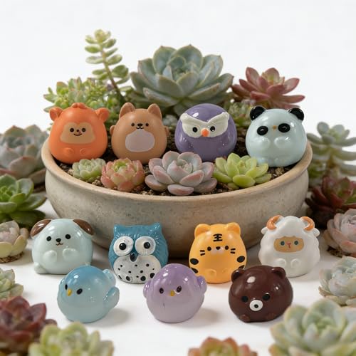 EMiEN 66pcs Mini Animals,66 Styles Resin Animals - color: 66pcs Mini Animals