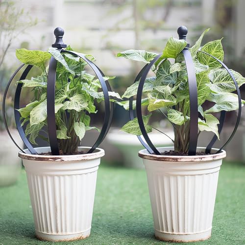 12.6x17.5 Inch Garden Obelisk, 2-Pack Outdoor Topiary Frame - color: 2 Pcs, size: 12.6"x17.5"