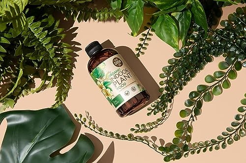 Organic Indoor Plant Food, Nutrient-Rich Formula for Houseplants, 8oz - size: 8 ounces