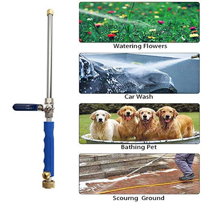High Pressure Power Washer Attachment Hose Nozzle Wand Lance - color: Blue
