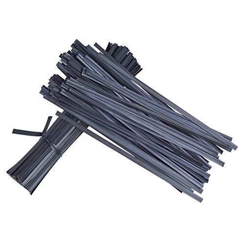 Plastic Black Twist Ties, 5”, 1000 Pcs - color: A-black