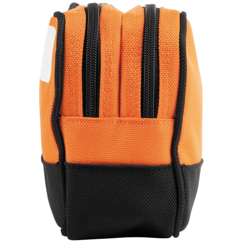 KLEIN TOOLS Tool Pouch, Dual Compartments, Heavy-Duty Tool Bag Organizer, Multipurpose Bag - size: 10" x 6"