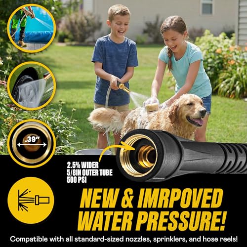 Bionic Steel PRO 50 Ft Metal Garden Hose with Brass Nozzle - size: 50 Feet