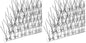 OFFO Bird Spikes with Stainless Steel Base, Durable Arrow Pigeon Spikes Fence Kit for Keeping Small Bird, Crows and Woodpeckers Away, Covers 10.2 Feet(3.1m) (Pack of 2) - size: 10.2 Feet (Pack of 2)