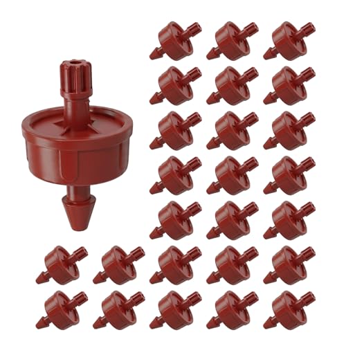 2 GPH Pressure Compensating Drip Emitters for Irrigation System,25 Pack - size: 2 GPH 25PCS