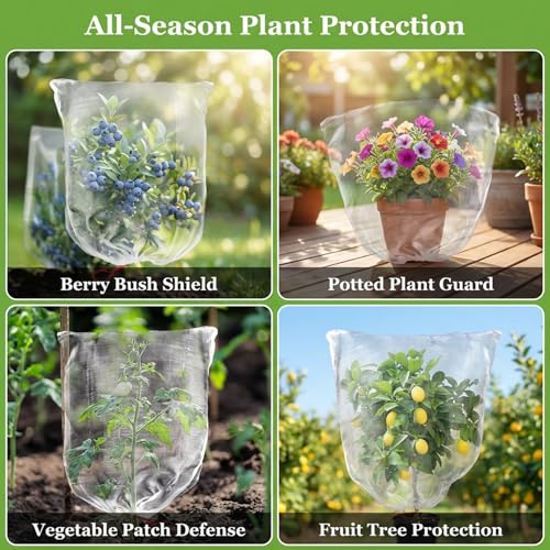 Sukh Bird Netting for Garden Protection - Blueberry Bush Netting