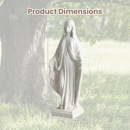 Giantex Virgin Mary Garden Statue 31.5", Blessed Mother Outdoor Statue - style: Virgin Mary – Blessing