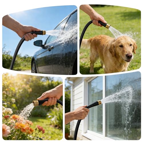 Garden Hose 50FT, Non-Expanding Water Hose Ultra Lightweight - size: 50FT