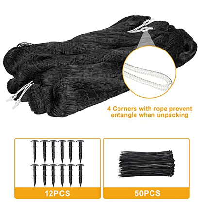 BSTPCOO Bird Nets 25'x100' with 1" Mesh, Nylon Poultry Net Over Chicken Run - size: 25'×100'-1''