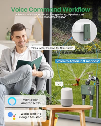 WiFi Water Timer 2 Zone for Garden Hose - size: 2 Outlet