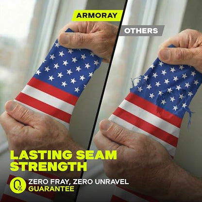 ARMORAY Arm Sleeves for Men UV Protection Cooling SPF 50 Sun Sleeves Sports - color: Usa Flag