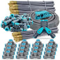 Drip Irrigation System, 66Ft 5/16 Inch Hose, 20 Adjustable Copper Nozzles, Automatic Atomizing Watering Kit for Greenhouse, Outdoor, Raised Bed, Lawn - size: 66FT