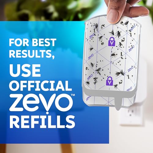 Zevo Flying Insect Trap for Fruit Flies & Gnats, 2 Plug-in Bases, 2 Refills - style: 2 Devices & 2 Cartridges