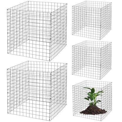 Zubebe 5 Pack Wire Plant Protectors Square Cage