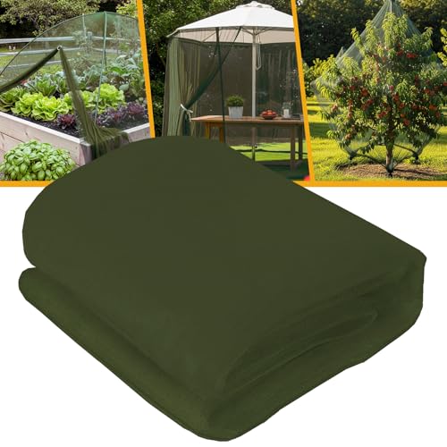 IONTACH 10 X 39 Ft Mosquito Netting for Garden Patio, Green - color: Green, size: 10 X 39ft