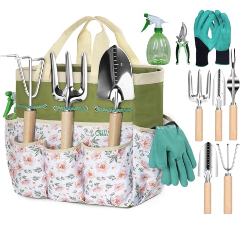 Garden Tool Set with Bag and Gloves