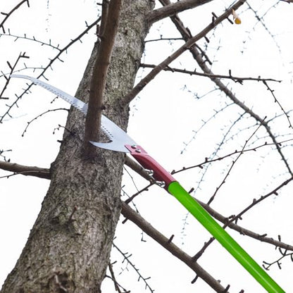 Hand Pruning Saws for Tree Trimming 15 Inches, Extension Pole Saw Attachment Blade, Pole Pruner Head Gardening Tool - color: Red