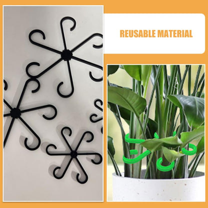 Toyvian 12Pcs Plant Stem Support Holders Floral Support Clips for Climbing Plants Garden Organization Stem Organizer Reusable Holders 5.39X5.39X0.11In