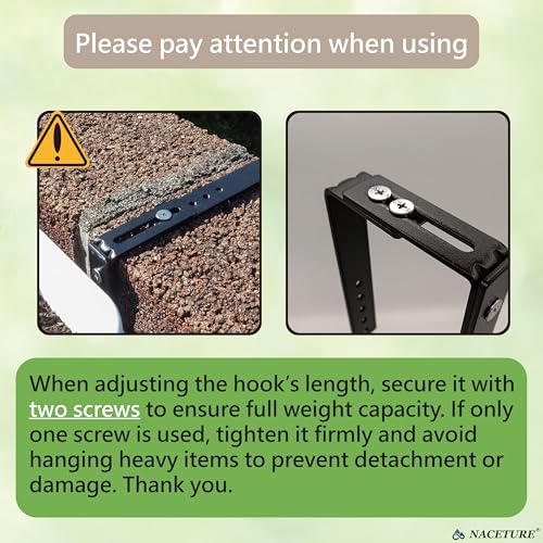 4 Pack Adjustable Window Box Brackets for Railing, Measure Before Ordering - color: Black 4 Pack