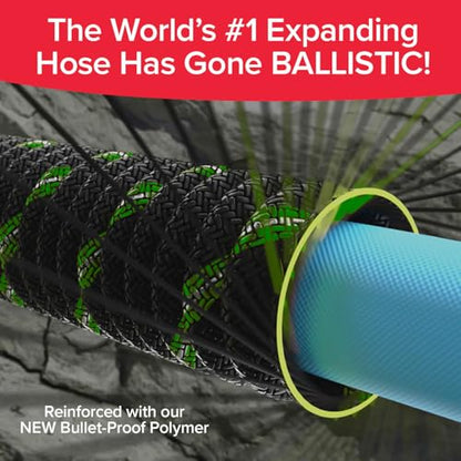 Pocket Hose Ballistic Double UV 50 FT Expandable Garden Hose, Pocket Pivot - size: 50 FT