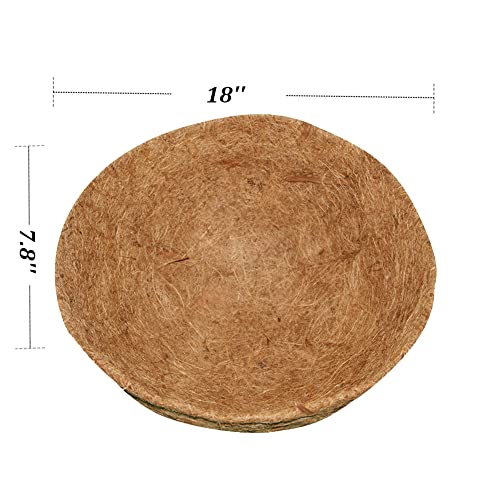 4PCS Coco Liner for Hanging Basket 18 Inch Round 100% Natural Planter Liner Replacement - color: 4pcs, size: 18inch